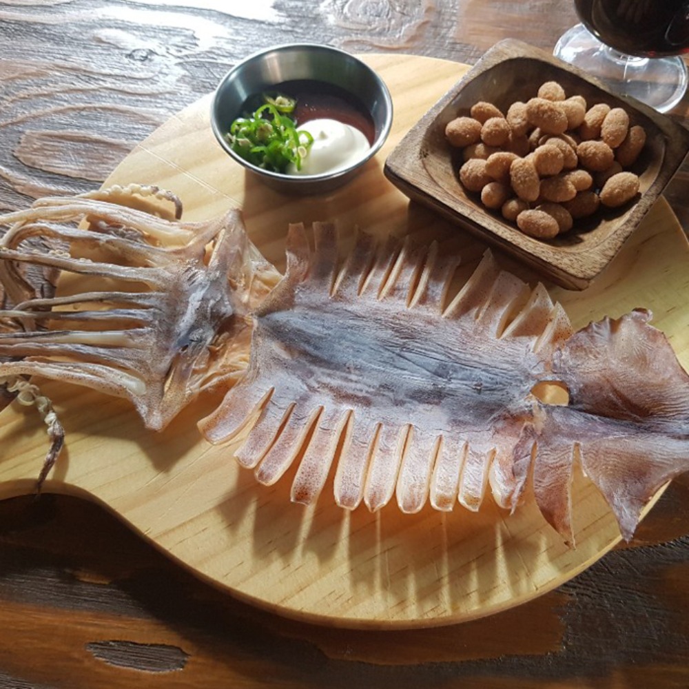 백송식품 동해안 마른오징어/마른안주 마른오징어 3미 (120g내외)